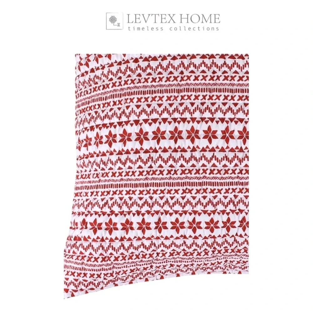 Levtex Home Red‎ & White Colors 26
